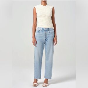 AGOLDE 90's Crop Mid-Rise Straight in "Replica" - Size 26 vintage vibe